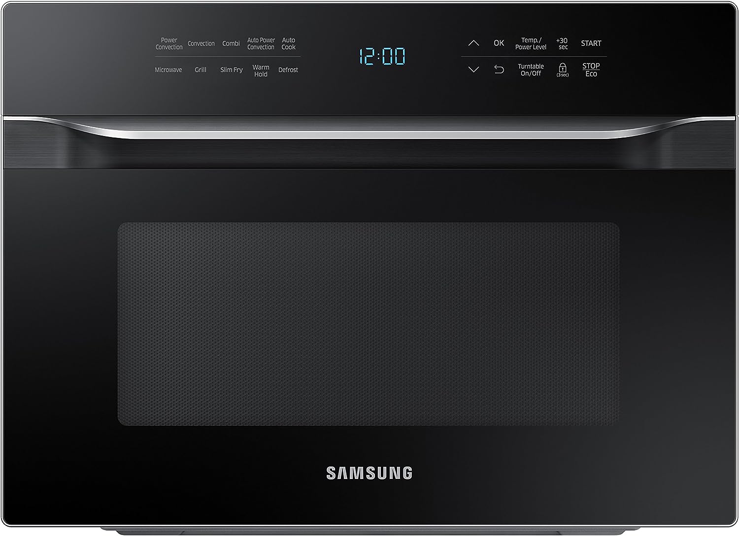 SAMSUNG 1.2 Cu Ft PowerGrill Duo Countertop Microwave Oven(Small Dent on Side) - $330