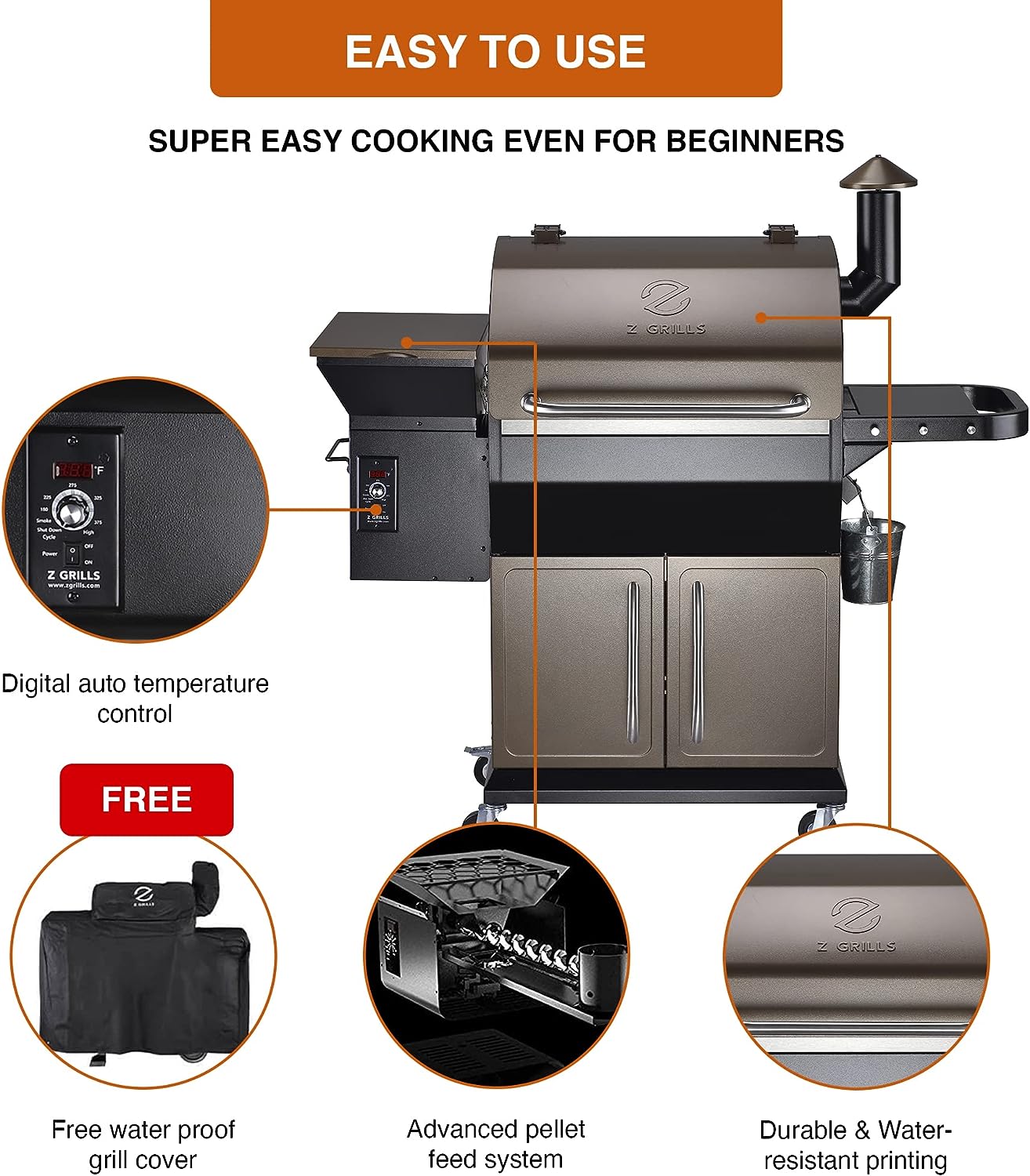 Z Grills ZPG-1000D 2020 New Model 8 in 1 BBQ Grill (2 Boxes) - $360