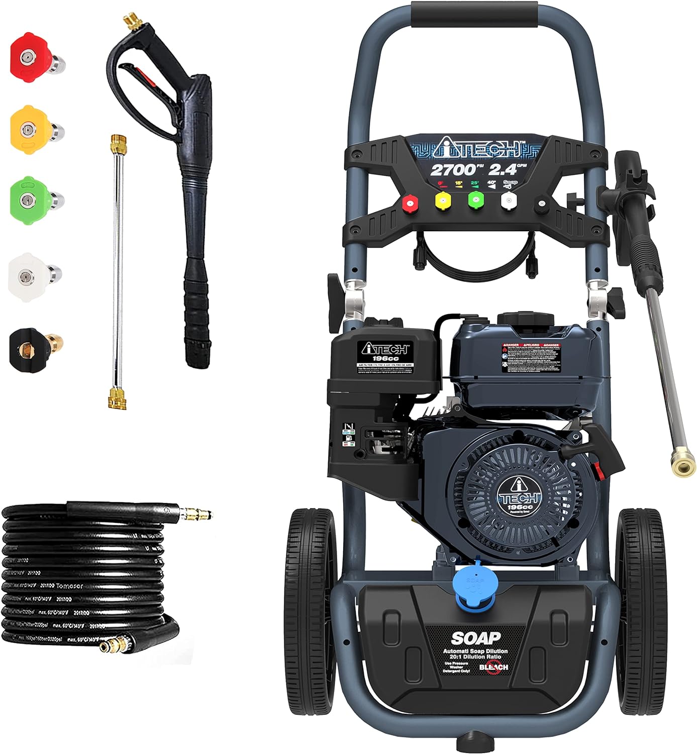 AT30-127001 Gas Powered Pressure Washer 2700 PSI & 2.4 GPM On-Board Soap Tank - $165