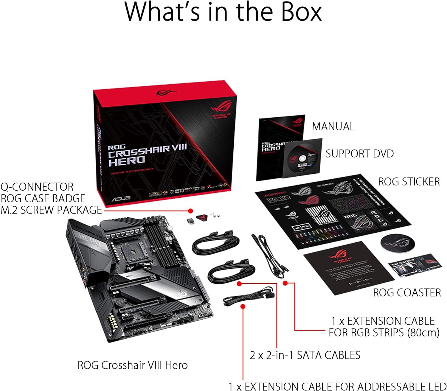 ASUS ROG Crosshair VIII Hero X570 ATX Motherboard with PCIe 4.0 - $270