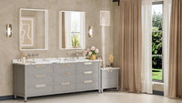 Keonjinn White Bathroom Mirror for Vanity 24 x 32 Inch Rectangular Wall Mirror - $45