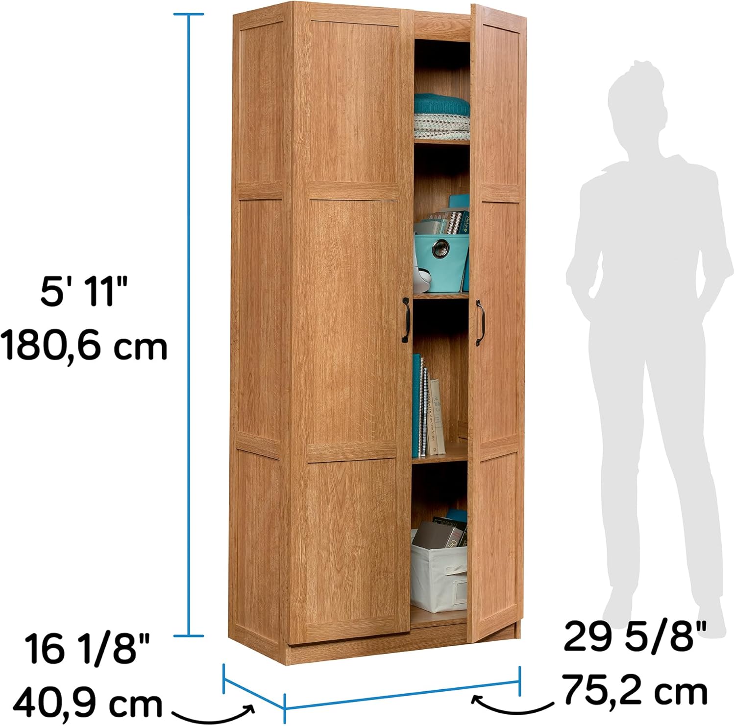 Sauder Select Storage Cabinet, Pantry Cabinet Kitchen Storage - $125