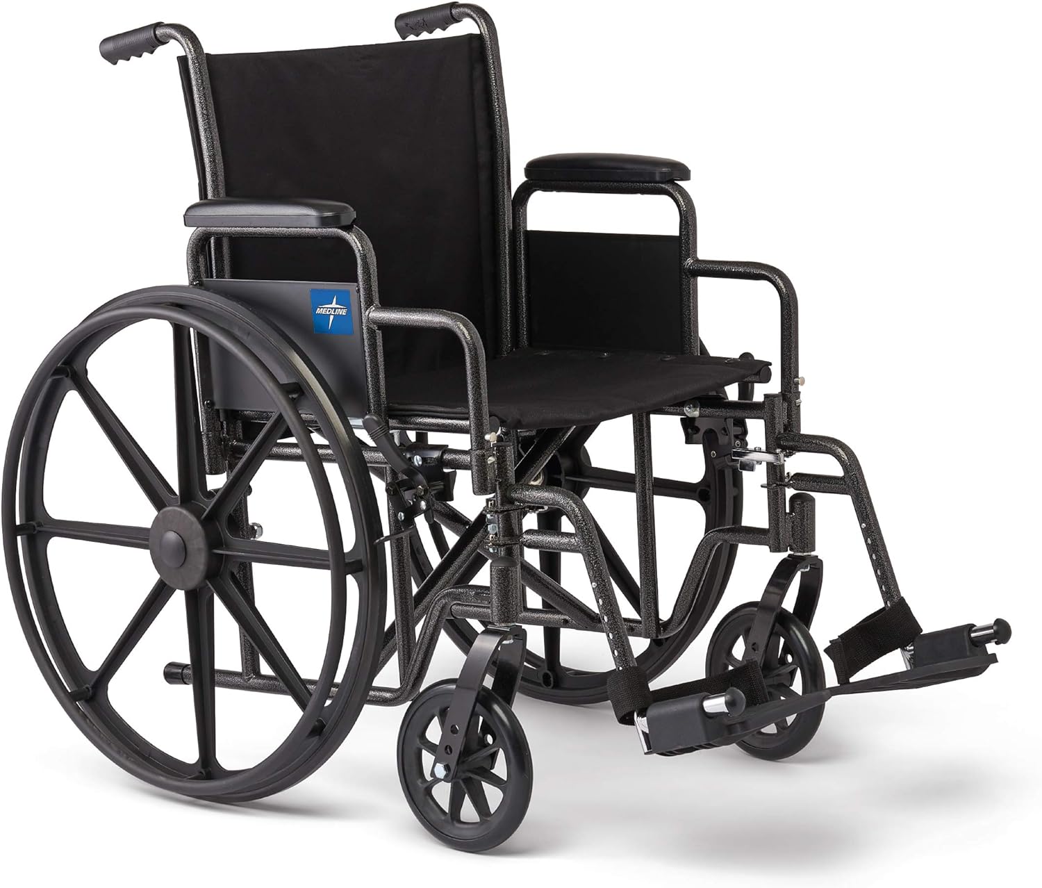 Medline Comfortable Folding Wheelchair, 18”W x 16X”D Seat - $90