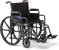 Medline Comfortable Folding Wheelchair, 18”W x 16X”D Seat - $90