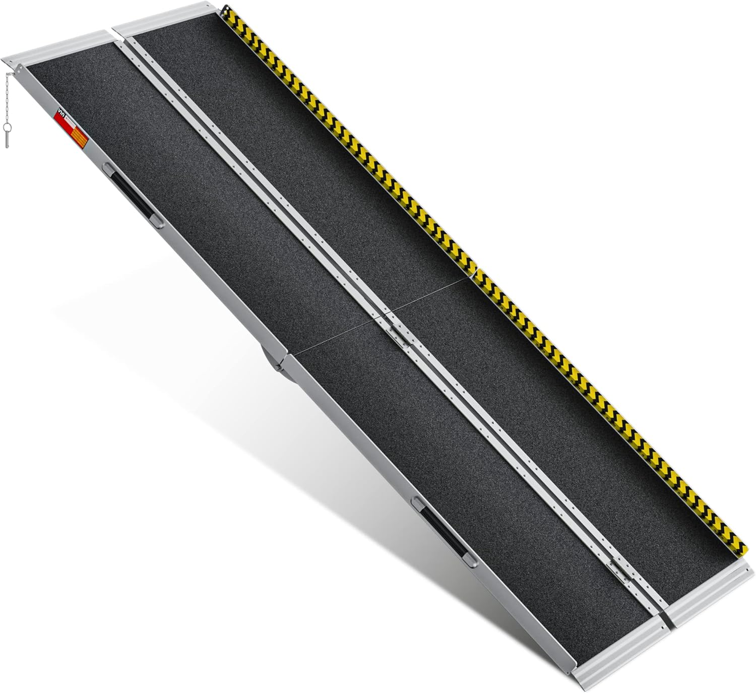 VNN Portable Wheelchair Ramp 8FT, Non-Slip Aluminum Folding Handicap Ramp - $210