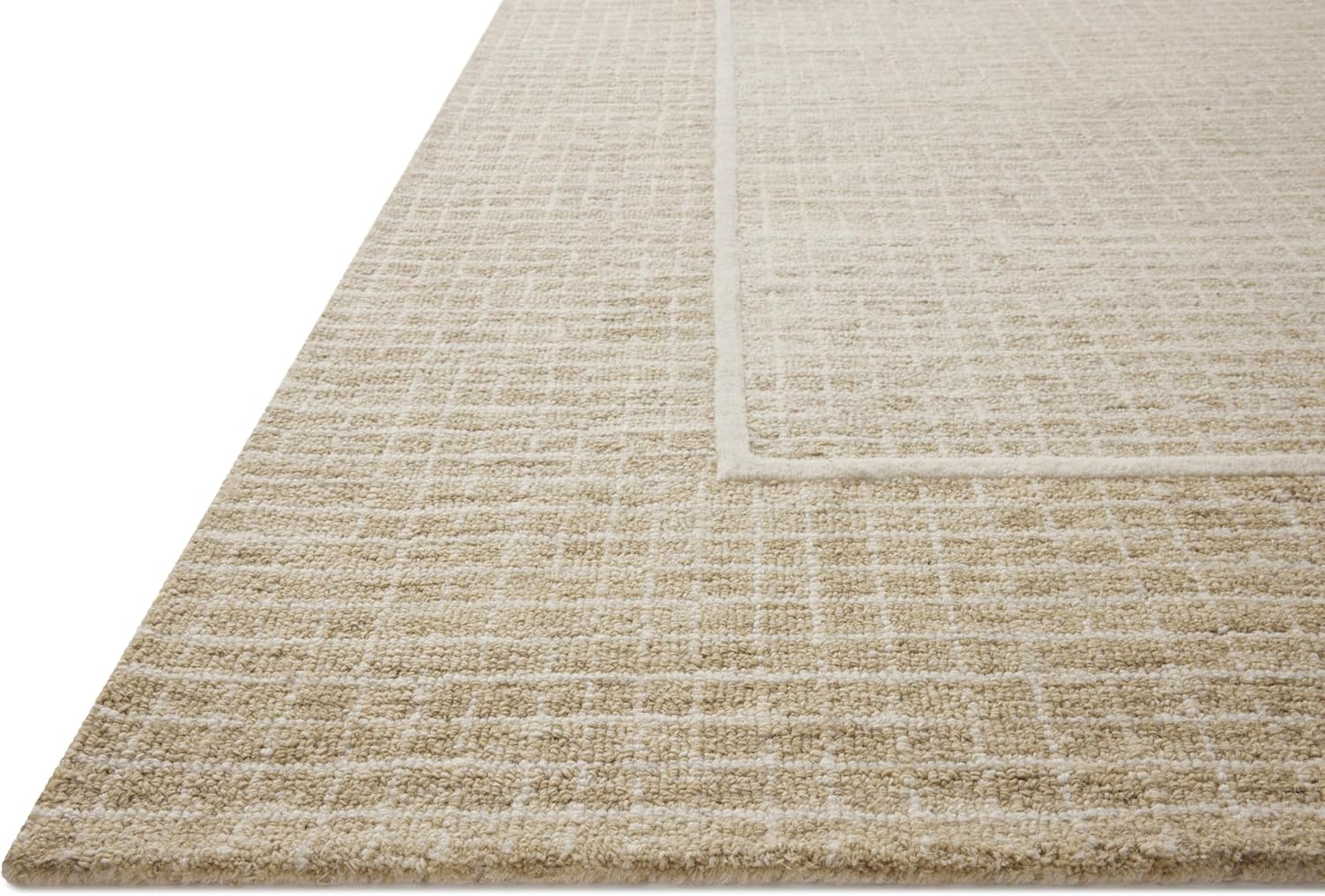 Loloi Chris Loves Julia Briggs Collection BRG-01 Wheat/Ivory 5'-0" x 7'-6" Area Rug - $80