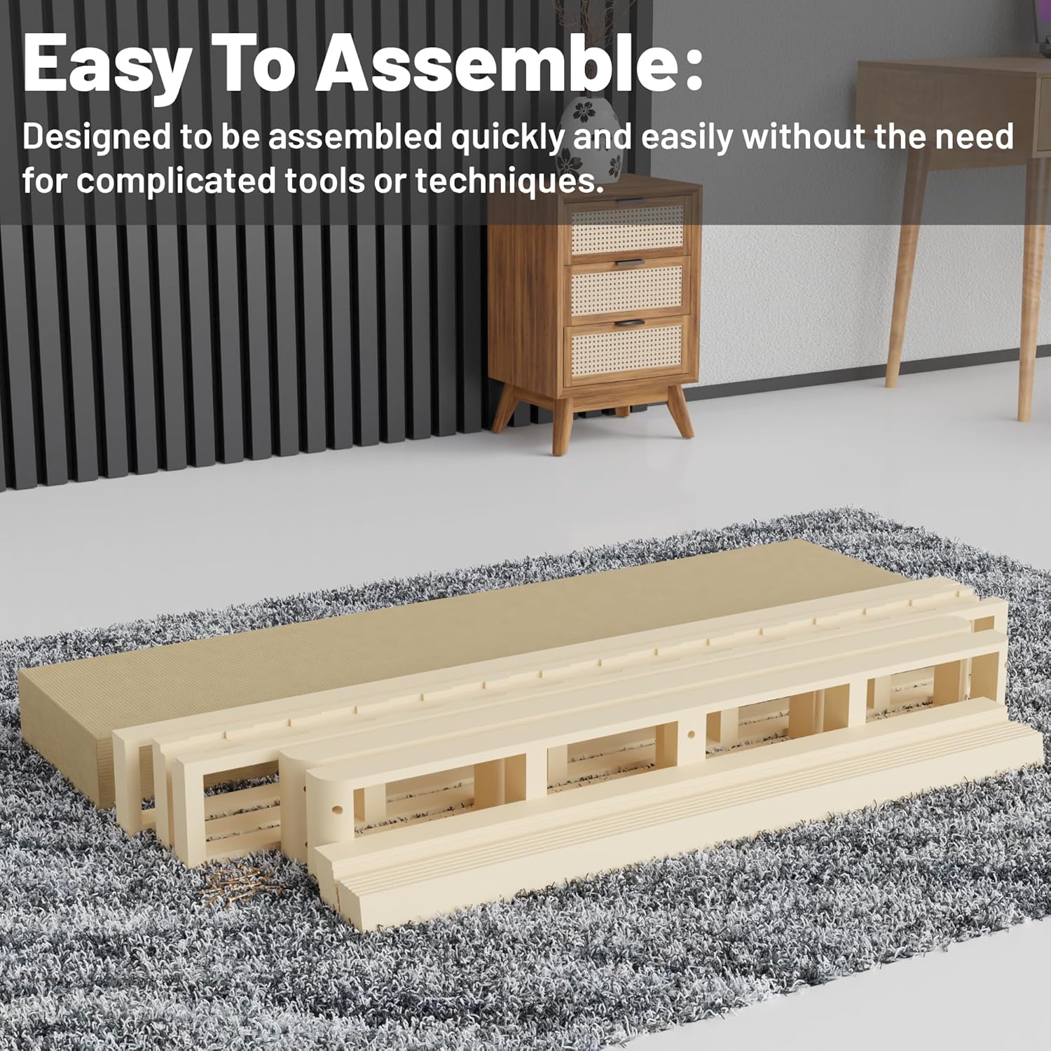 Greaton, 8-Inch Sturdy Box Spring for Mattress Support for Full, White - $115