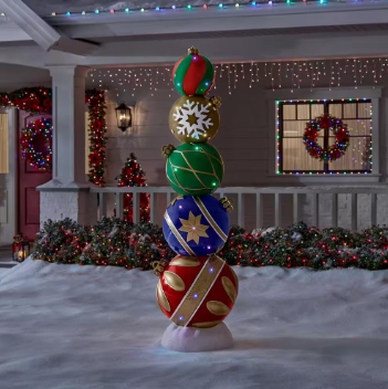 Home Accents Holiday 7.5 ft. LED Ornament Stack - $200