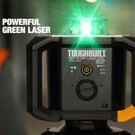 TOUGHBUILT Green 500-ft Self-Leveling Indoor/Outdoor Rotary Laser Level - $300