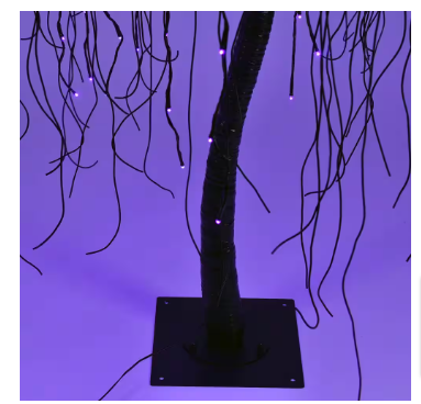 Lightshare 7 Ft. Purple Pre-Lit LED Halloween Tree Artificial Christma ...