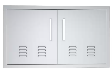 Signature Series 36 in. 304 Stainless Steel Double Access Door with Vents - $180