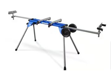 Kobalt Steel Adjustable Rolling Miter Saw Stand - $90