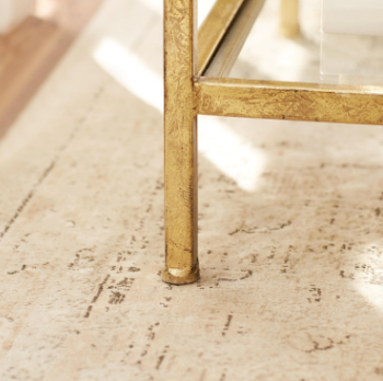 Home Decorators Collection Bella Square Gold Leaf Metal and Glass Accent Table - $75