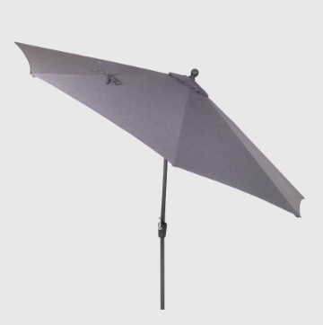 Hampton Bay 10 ft. Aluminum Market Auto-Tilt Umbrella in Graphite - $95