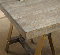 Coast to Coast Imports Biscayne Weathered Adjustable Dining Table/Desk, Brown - $400