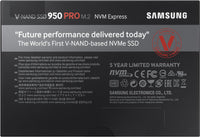 Samsung 950 PRO 512GB PCIe NVMe M.2 Internal SSD, MZ-V5P512BW - $110