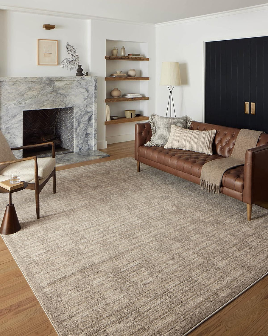 Loloi II Darby Collection DAR-07 Pebble/Sand 6'-7" x 9'-3" Area Rug - $90