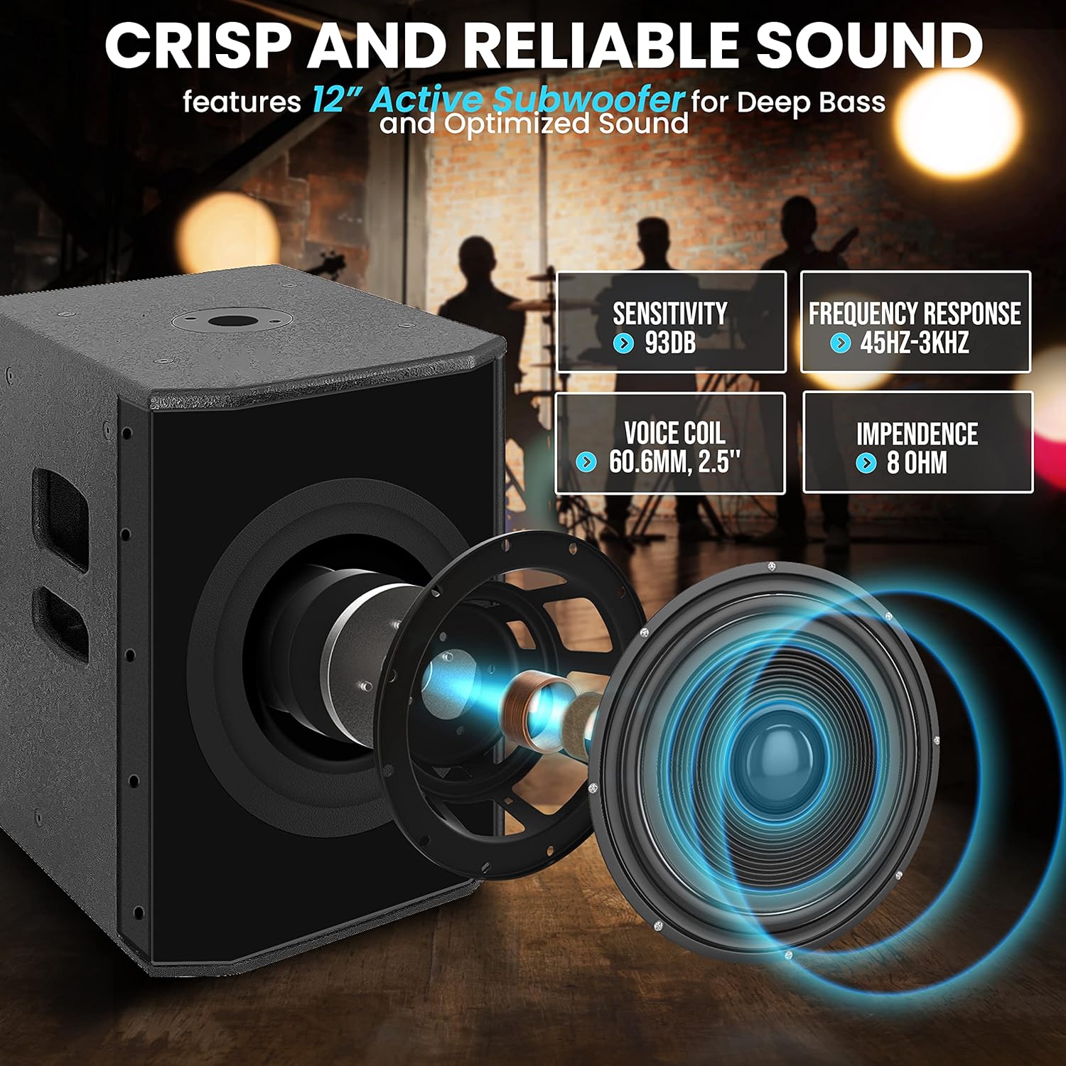Pyle Line Array PA Speaker System Set - 1320W 3-Way Full Range Sound - $500