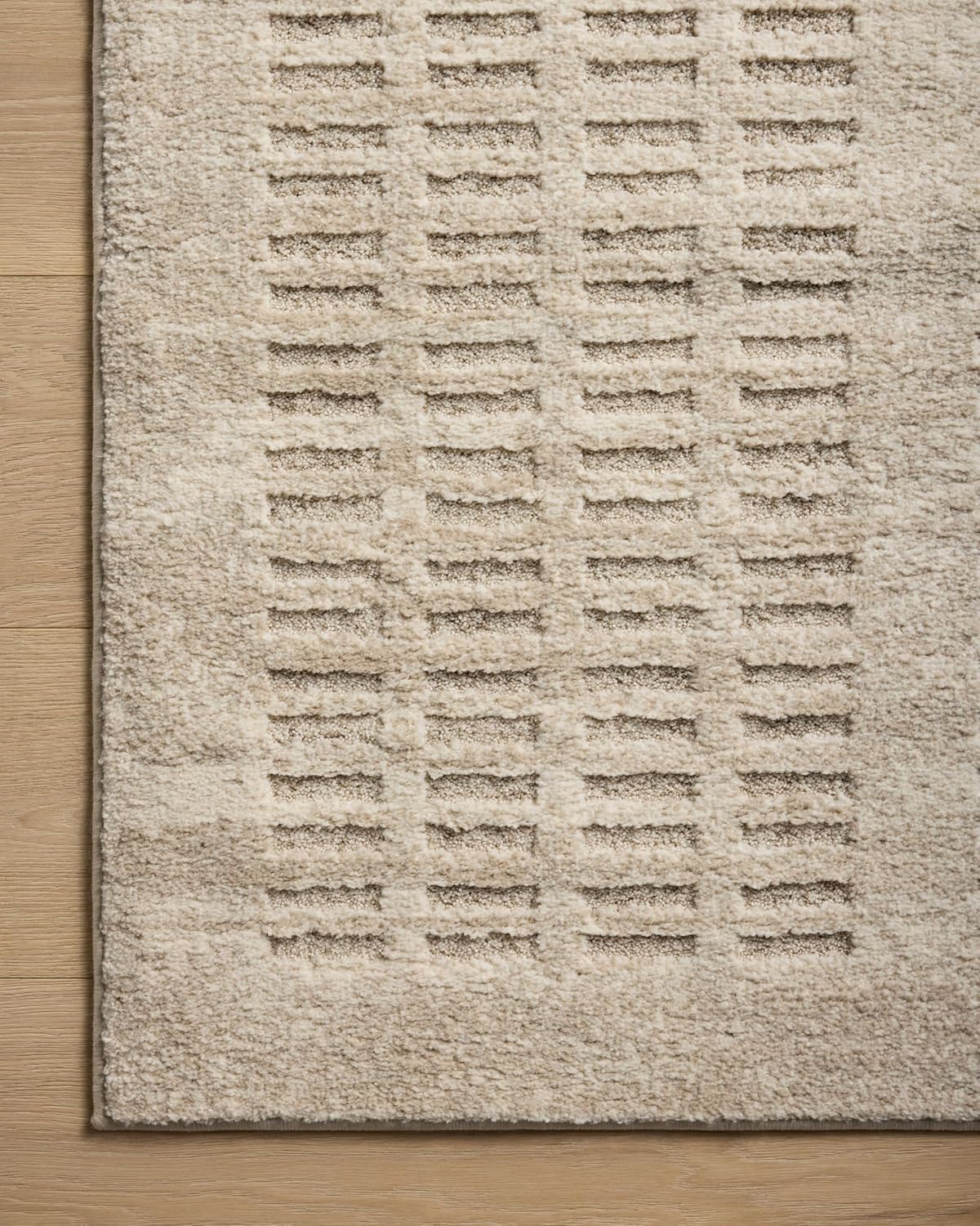 Loloi Amber Lewis Monty Collection MOT-03 Ivory/Beige 5'-3" x 7'-6", .50" Pile H - $65