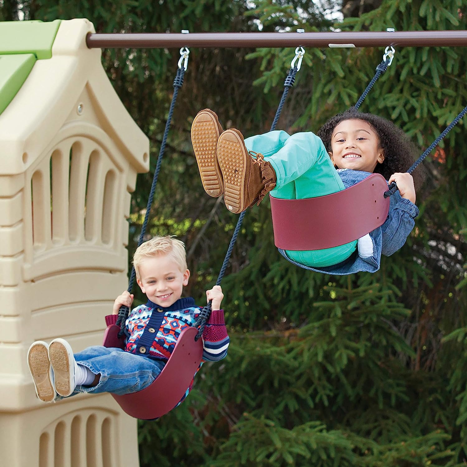 Step2 Play Up Gym Set, Kids Outdoor Swing Set with Slide and Swings - $475