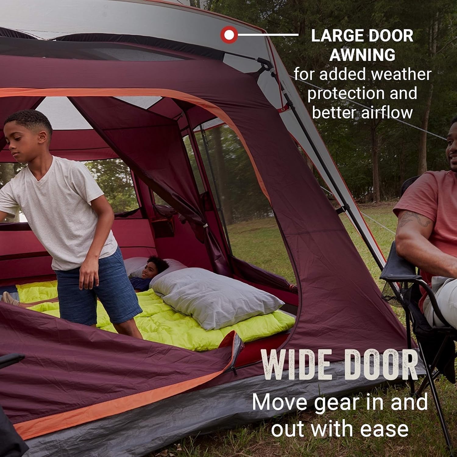 Coleman Skylodge Camping Tent, 8/10/12 Person Weatherproof Family Tent - $205