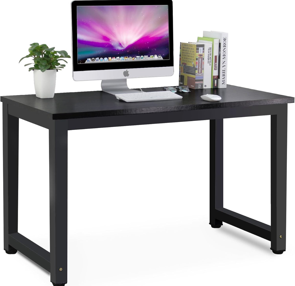 Tribesigns Computer Desk, 47 inch Modern Simple Office Desk Computer Table - $70