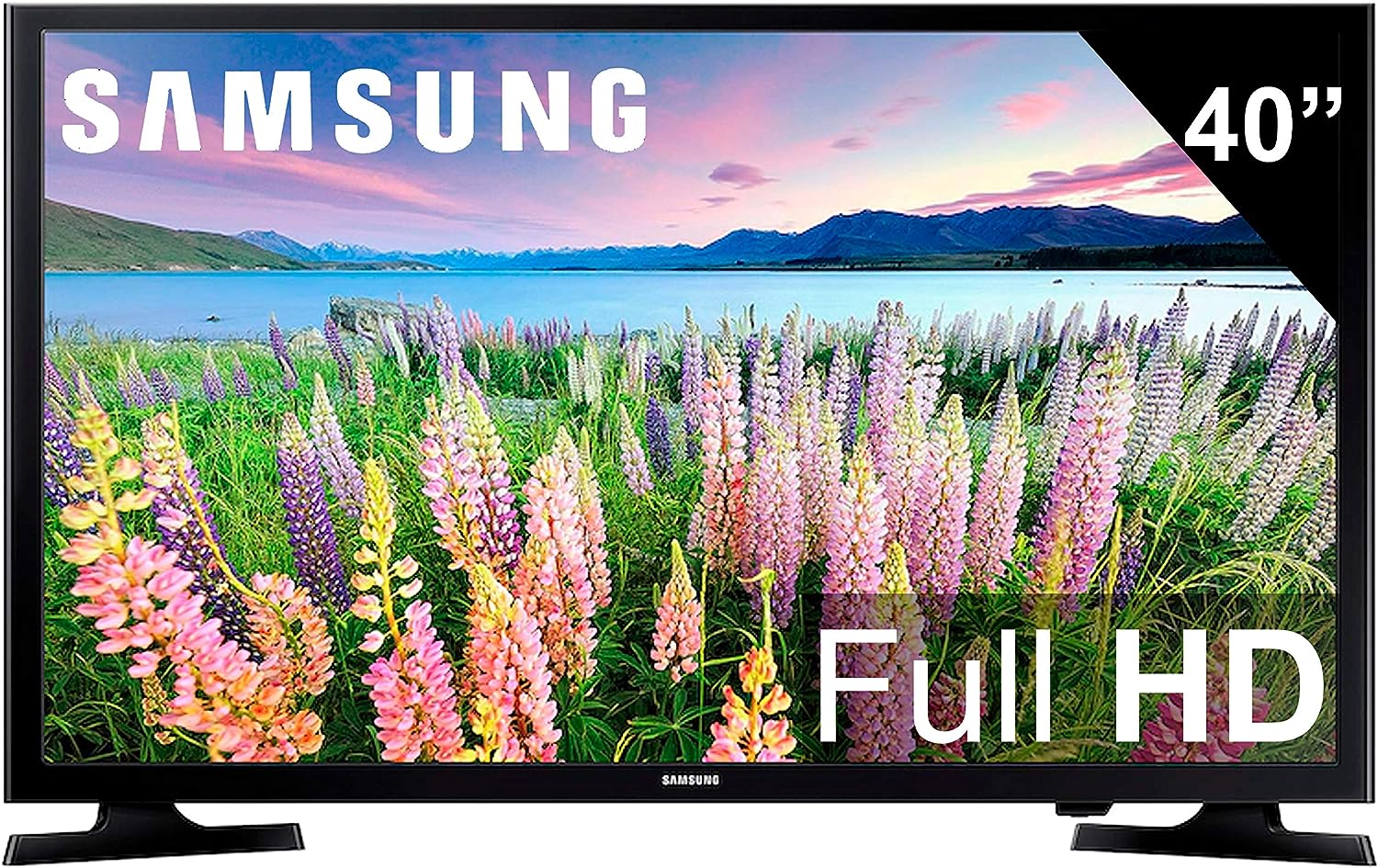 SAMSUNG 40-inch Class LED Smart FHD TV 1080P (UN40N5200AFXZA, 2019 Model), Black - $190