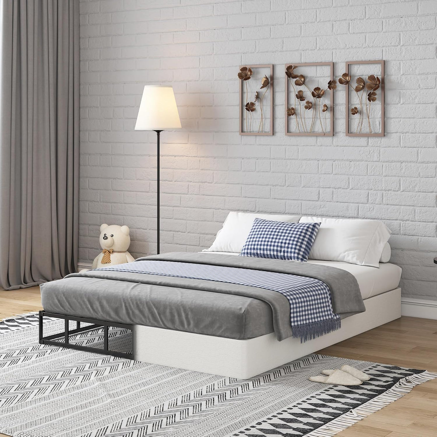 Full Size Box Spring with Fabric Cover Set,7 Inch High Profile Full Box Spring - $40