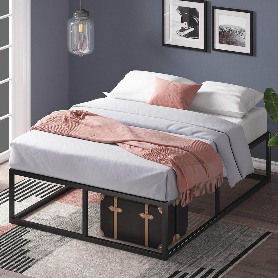 ZINUS Joseph 14" Metal Platforma Bed Frame, Mattress Foundation, Queen - $85