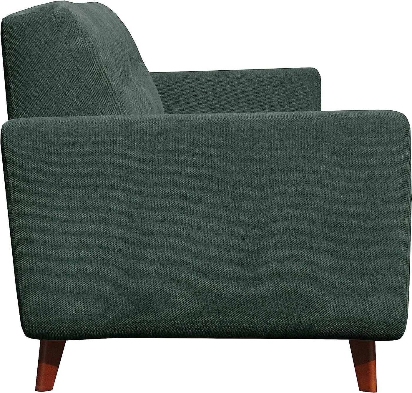 Amazon Brand – Rivet Sloane Mid-Century Modern Sofa Couch, Emerald Green - $860