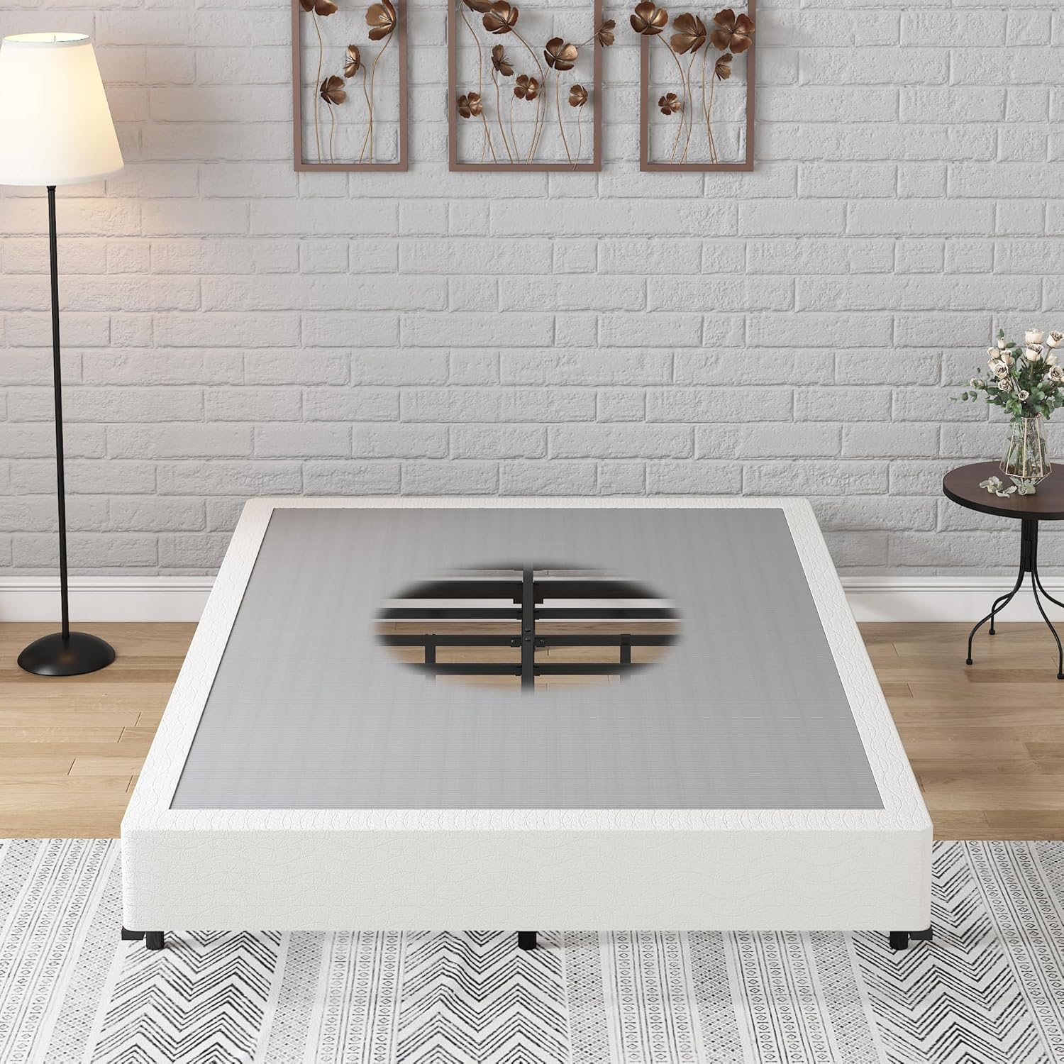 Full Size Box Spring with Fabric Cover Set,7 Inch High Profile Full Box Spring - $40