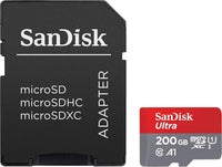SanDisk 200GB Ultra microSDXC UHS-I Memory Card with Adapter - $75
