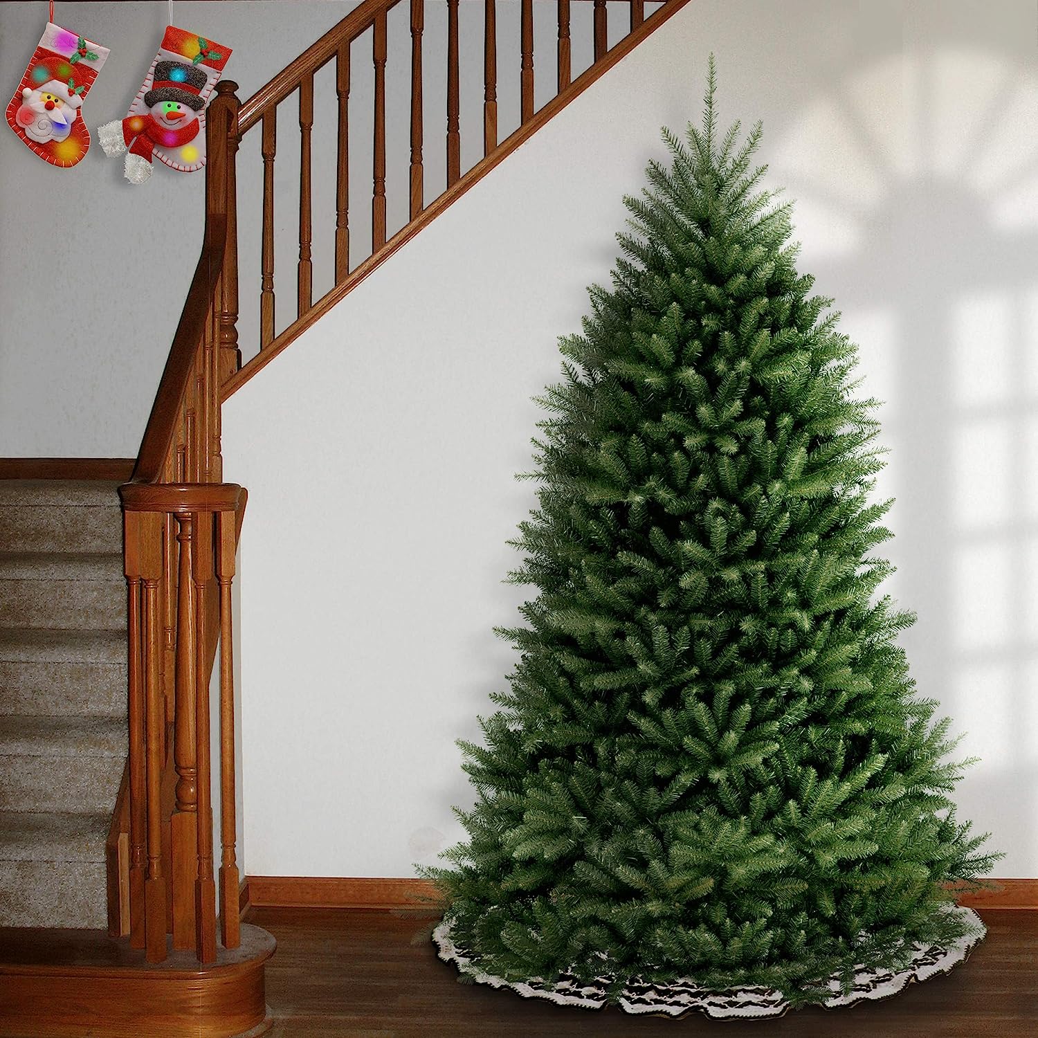 National Tree Company 6 ft. Dunhill Fir Artificial Christmas Tree with Clear Lights - $155