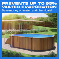 Solar Pool Cover for Oval Pool by Yankee | Sapphire Series Solar Cover - $155