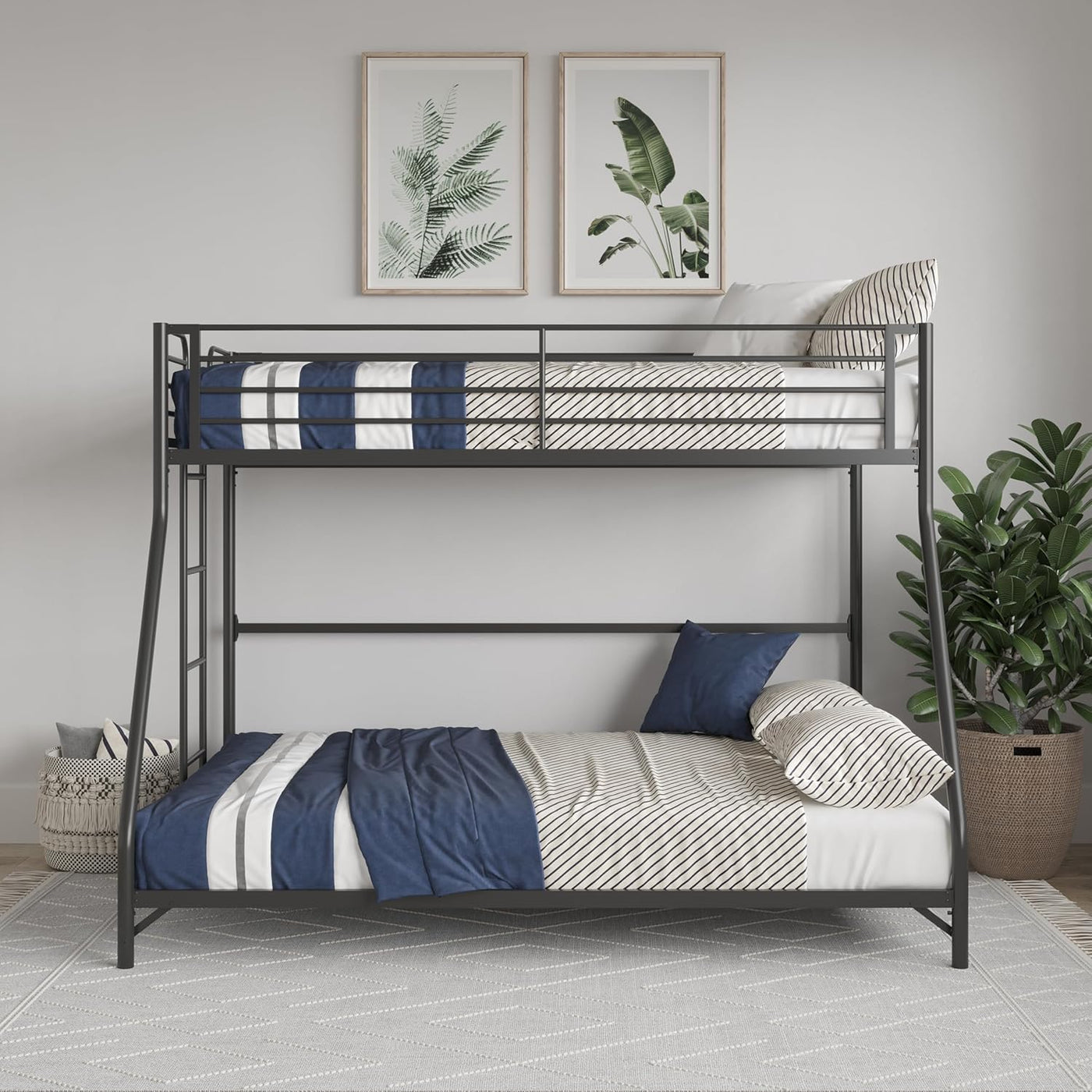 DHP Daven Easy Assembly Metal Bunk Bed for Kids, Teens and Adults, with Ladder - $180