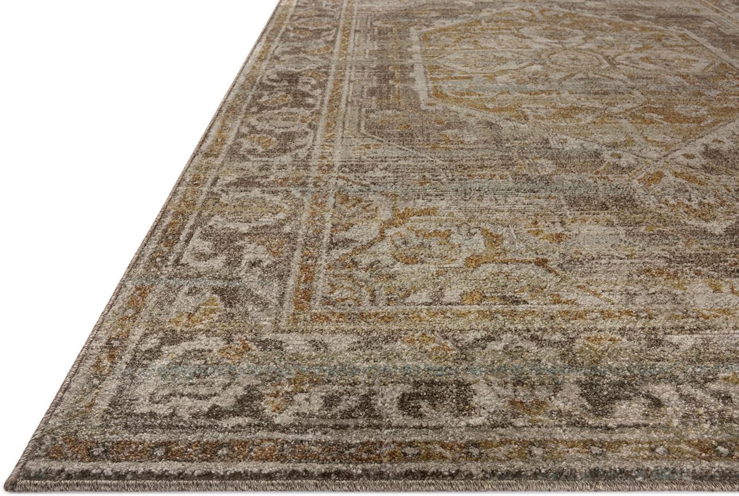 Loloi Magnolia Home MONA Collection MOA-01 BARK/SUNRISE 7'-6" x 10' Area Rug - $120