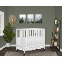 Jett Non-Full Size Folding Convertible Crib, Lightweight Portable Crib - $85