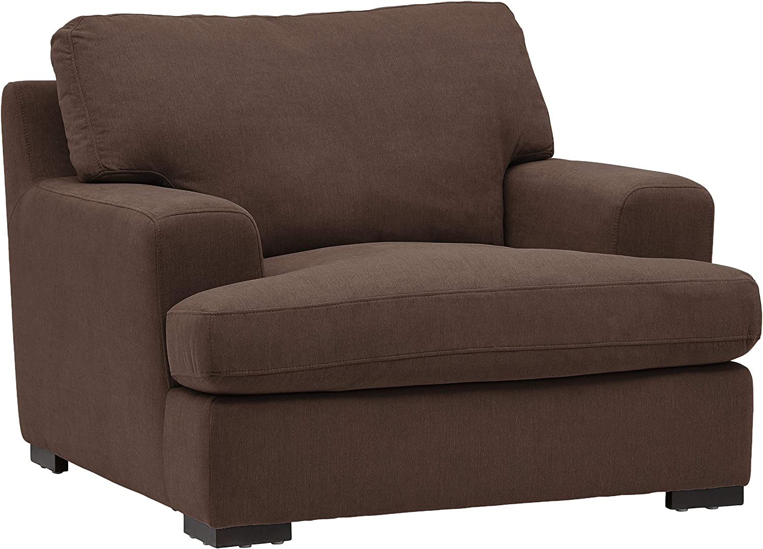 Stone & Beam Lauren Down-Filled Oversized Armchair, 46"W, Chocolate - $450