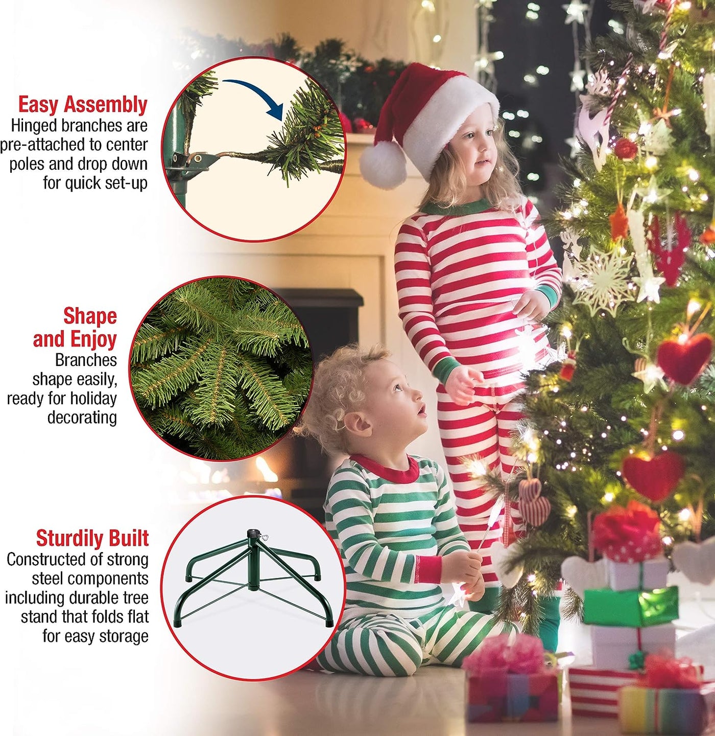 National Tree Company Pre-Lit Artificial Christmas Tree, Dunhill Fir, White Lights, 12 Feet - $815