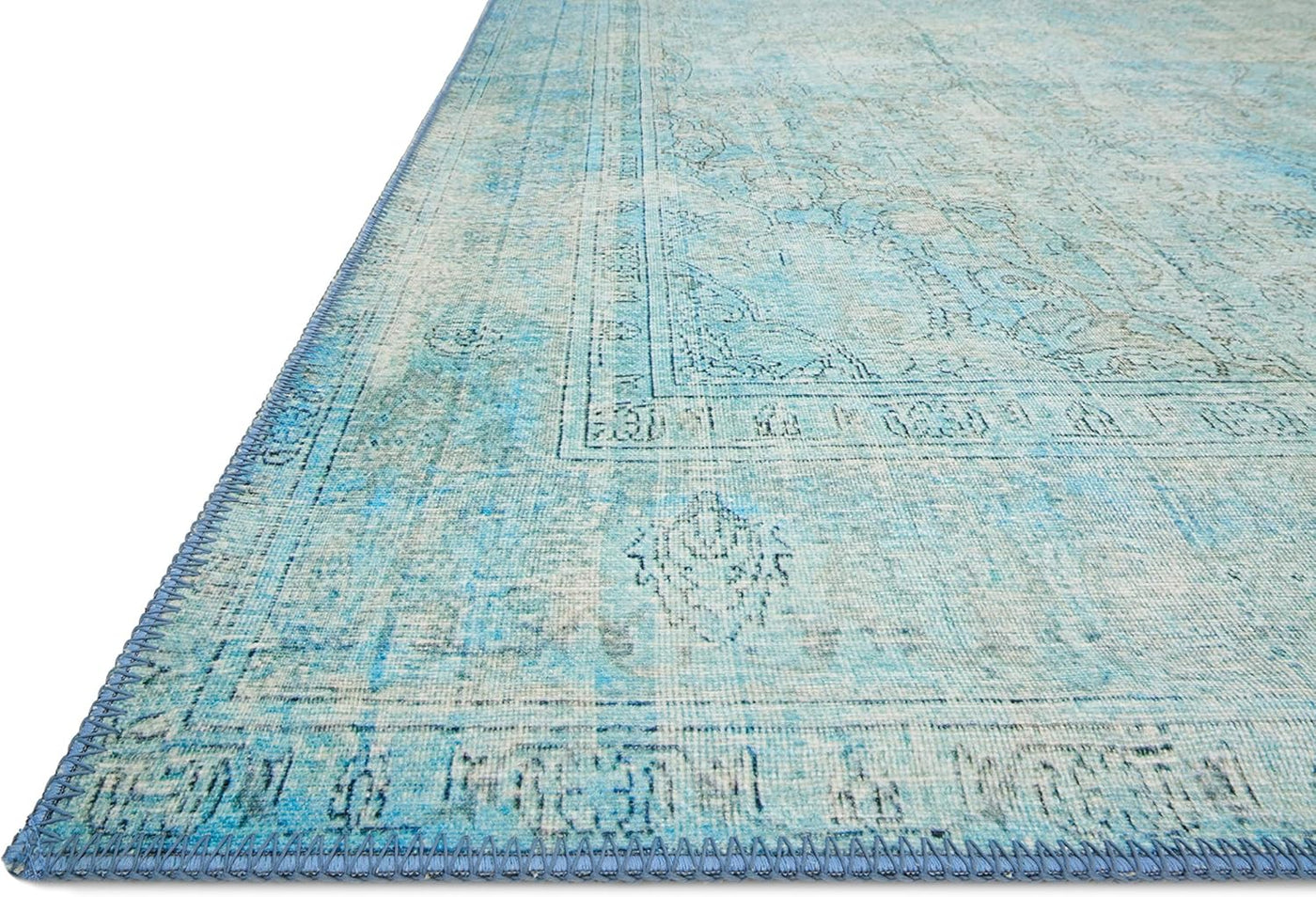 Loloi II Loren Aqua 2'-3" x 3'-9" Accent Rug - $145