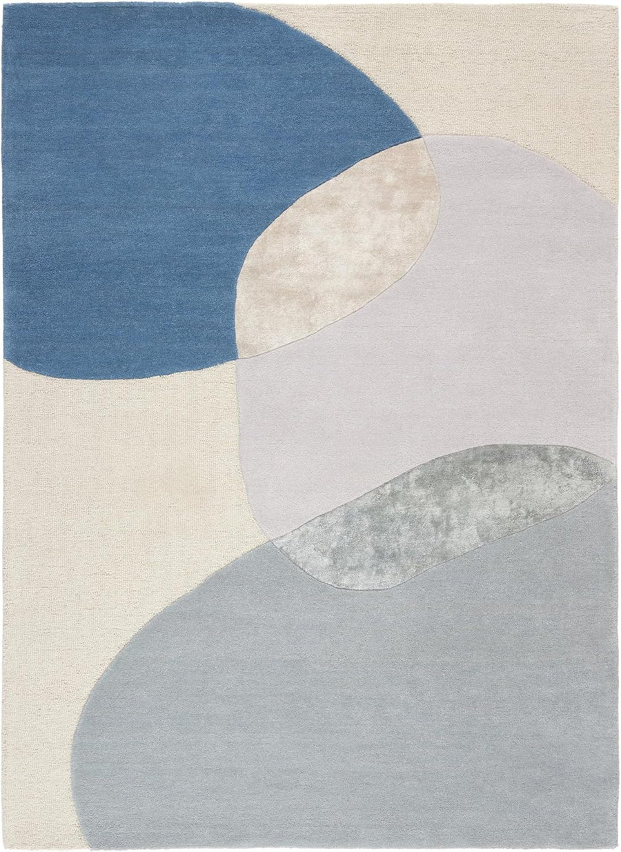 TOWN & COUNTRY LUXE Olso Abstract Colorblock Handcrafted Wool Area Rug, 8"x10" - $325