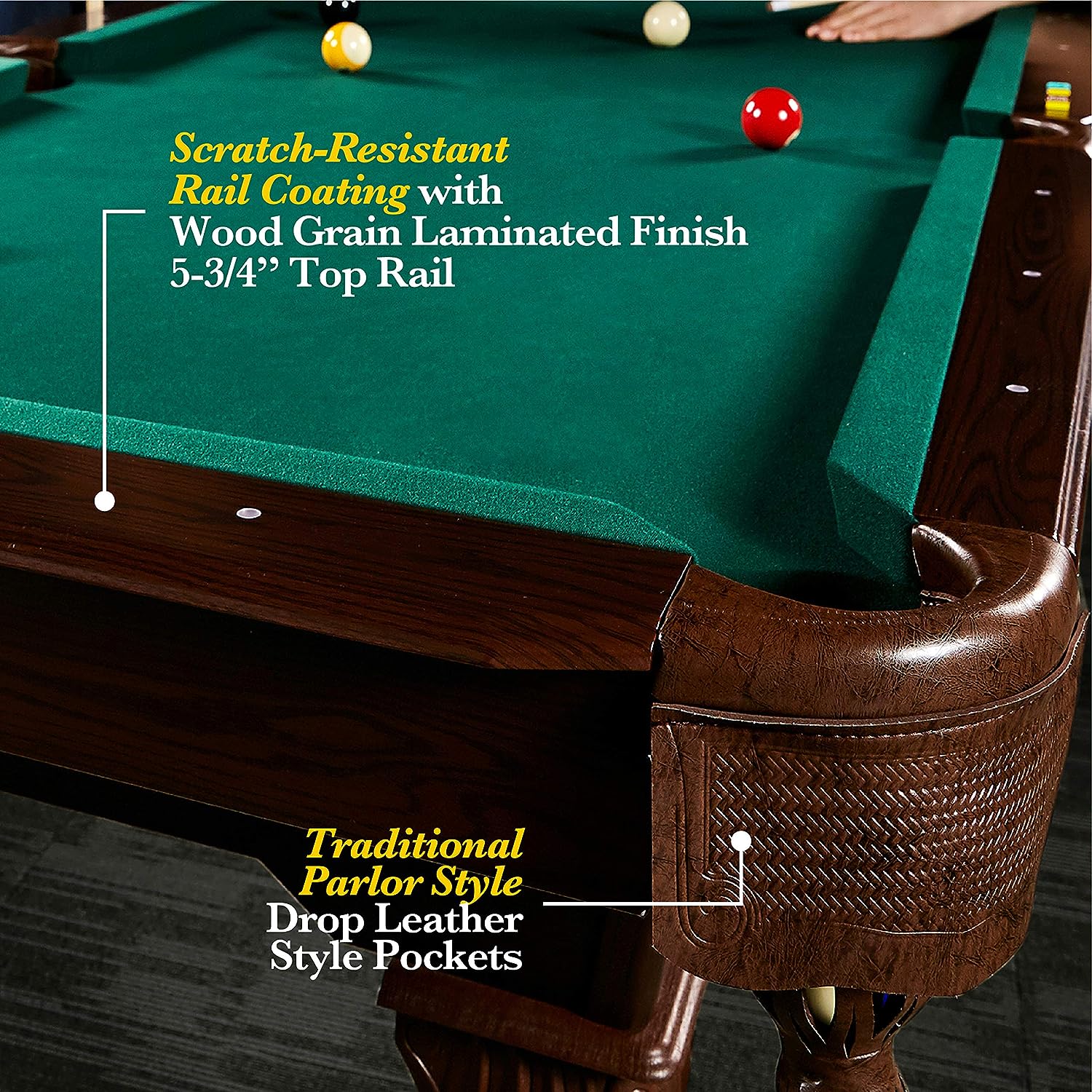 Barrington Billiards 7.5' Springdale Drop Pocket Table - $650
