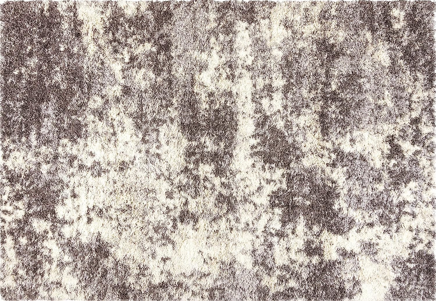 Gertmenian Transitional Shag Rug, 9x13 Extra, Abstract Gray Cream - $165