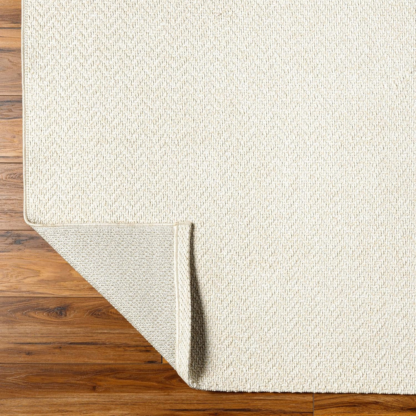 Livabliss x Becki Owens Birdie Neutral Outdoor Area Rug, 5'1" x 7', Light Silver - $80