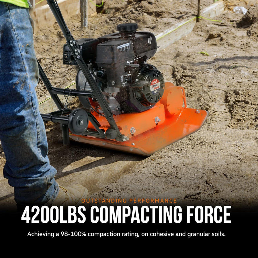 SuperHandy Plate Compactor Rammer 7 HP Gas Engine 4200-Pounds of Force - $365