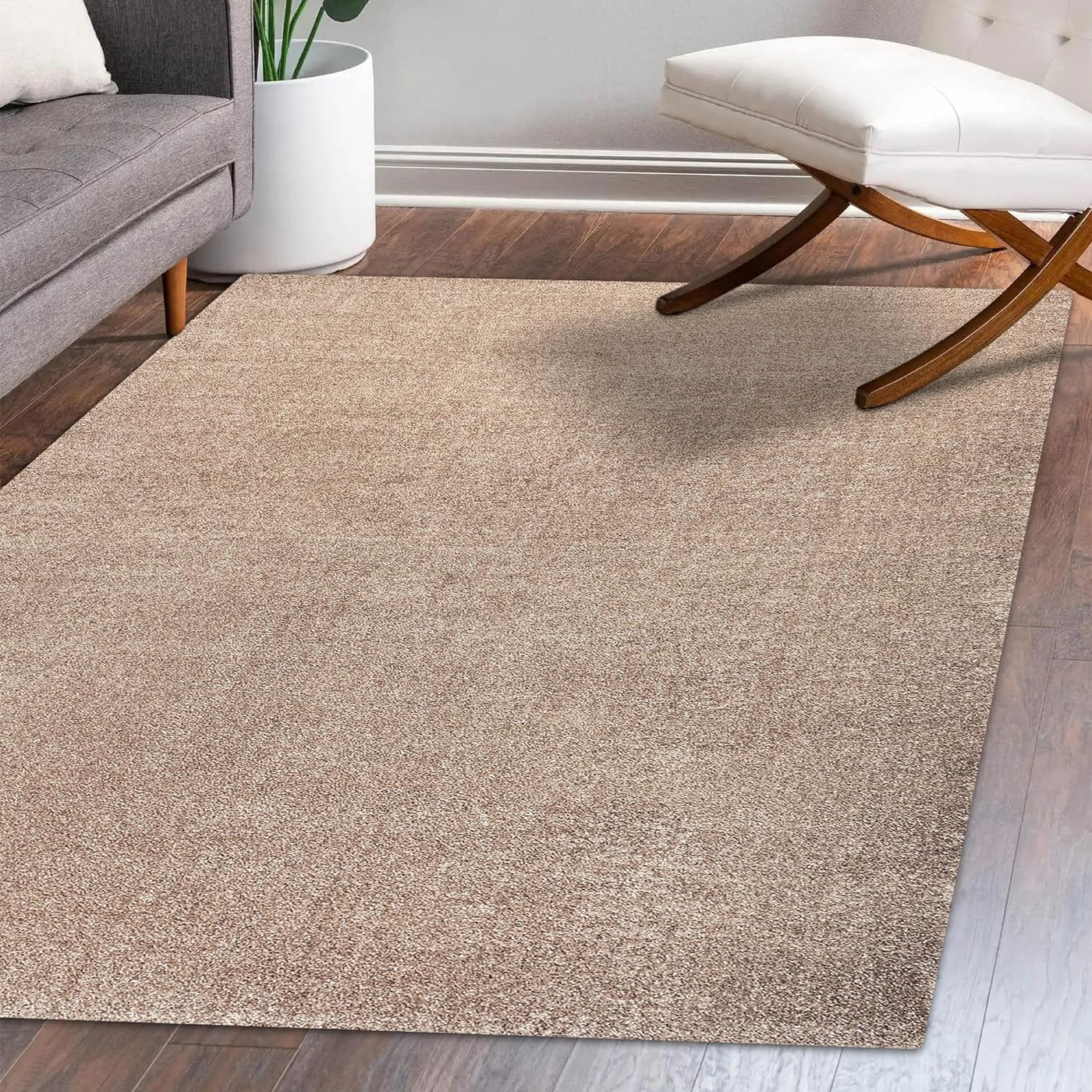 JONATHAN Y SEU100G-9 Haze Solid Low-Pile Indoor Area Rug, 9x12, Bohemian - $150