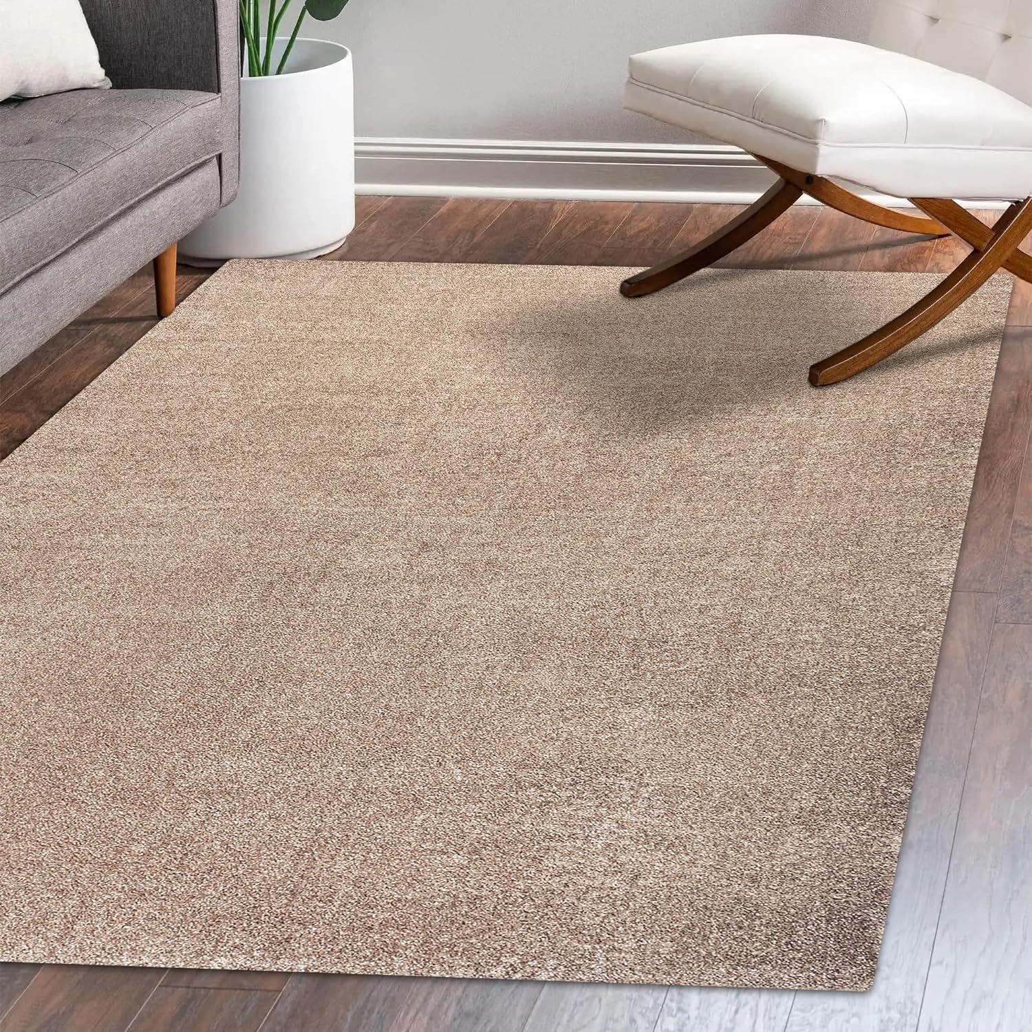 JONATHAN Y SEU100G-9 Haze Solid Low-Pile Indoor Area Rug, 9x12, Bohemian - $150