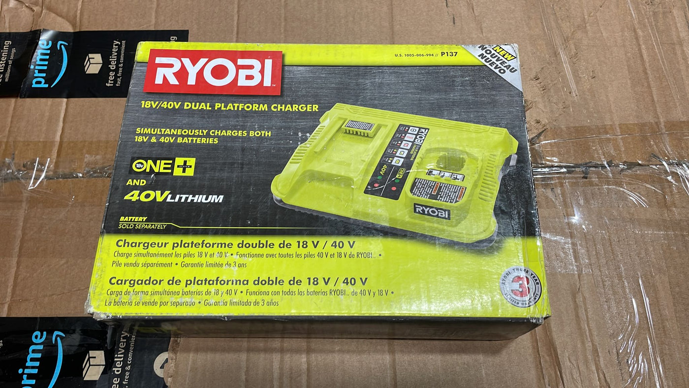 RYOBI ONE+ Lithium-Ion Dual Platform Charger for ONE+ 18V and 40-Volt Batteries - $70