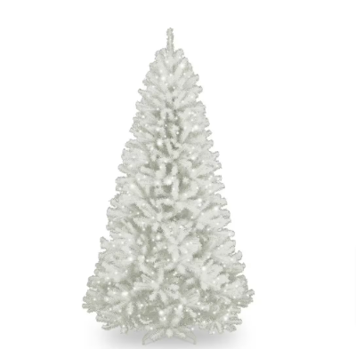 National Tree Company 7.5 ft. North Valley White Spruce Artificial Christmas Tree - $155
