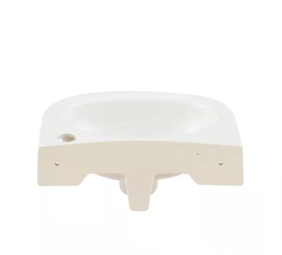 Tina Wall-Mounted Bathroom Sink in White - $60